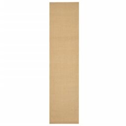 Berkfield Home Rug Natural Sisal 80x350 cm in Brown - Size: Medium - thumbnail 2
