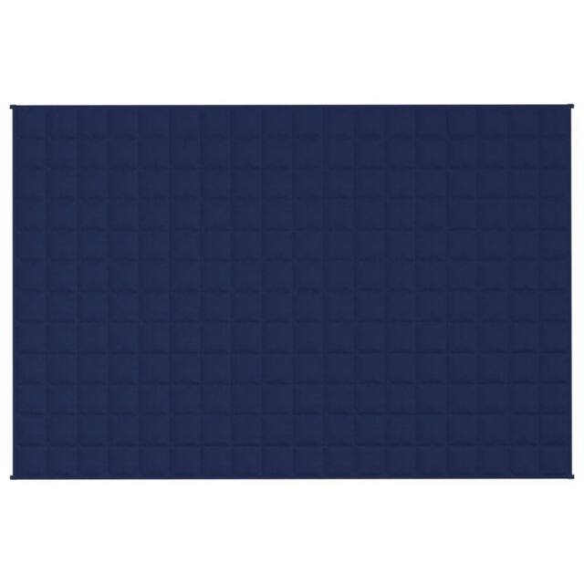 Berkfield Home Weighted Blanket Blue 122x183 cm 9 kg Fabric in Navy - image 1
