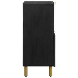 Berkfield Home Sideboard Black 80x33x75 cm Engineered Wood - Size: 80 x 33 x 75 cm - thumbnail 4
