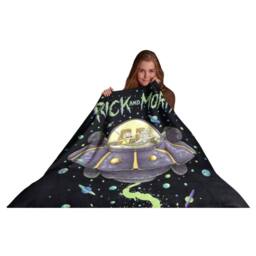 Rick & Morty UFO Space Cruiser Fleece Blanket - Size: Crib - thumbnail 2