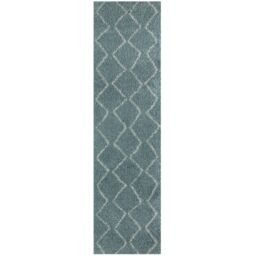 THE RUGS Soft Moroccan High Pile Shaggy Rugs & Runners Duck Egg Blue - Size: 60 cm x 110 cm - thumbnail 8