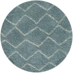 THE RUGS Soft Moroccan High Pile Shaggy Rugs & Runners Duck Egg Blue - Size: 60 cm x 110 cm - thumbnail 5