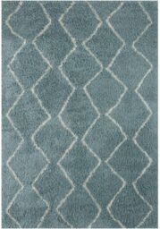 THE RUGS Soft Moroccan High Pile Shaggy Rugs & Runners Duck Egg Blue - Size: 60 cm x 110 cm - thumbnail 2