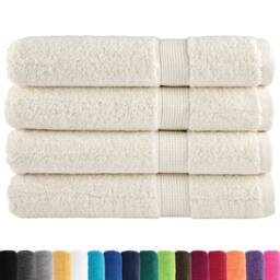 Berkfield Home Premium Sauna Towels SOLUND 4 pcs Cream 80x200 cm 600 gsm