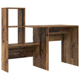 Berkfield Home with Drawer with Shelf with Storage Old wood 131.5 x 50 x 106.5 cm Engineered wood in Brown - thumbnail 4