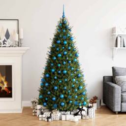 Berkfield Home 111 Piece Christmas Bauble Set Blue Polystyrene - thumbnail 2