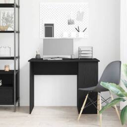 Berkfield Home Durable Desk Black Oak 100x55x75 cm Engineered Wood - Size: 100 x 55 x 75 cm - thumbnail 1