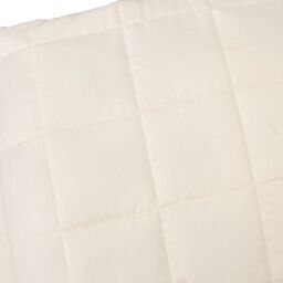 Berkfield Home Weighted Blanket Light Cream 150x200 cm 7 kg Fabric - thumbnail 4