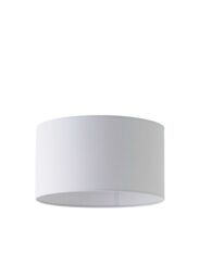 ValueLights Reni Pale Grey Fabric Easy Fit Drum Ceiling Lamp Shade - Size: Small - thumbnail 7