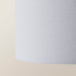 ValueLights Reni Pale Grey Fabric Easy Fit Drum Ceiling Lamp Shade - Size: Small - thumbnail 4