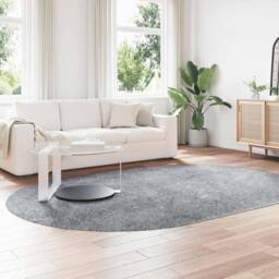 Berkfield Home Shaggy Rug High Pile NAVARRA Light Grey 300x200 cm Polyester - Size: Medium - thumbnail 3