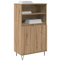 Berkfield Home Highboard with Shelf with Storage with Door Brown Engineered wood - thumbnail 1
