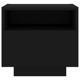 Berkfield Home Decorative Bedside Cabinets with LED Lights 2 pcs Black 40x39x37 cm - Size: 40 x 39 x 37 cm - thumbnail 8