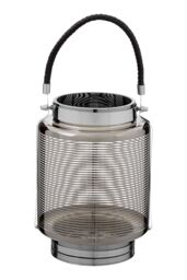 Orsina Raya Large Nickel Stripe Lantern in Silver - thumbnail 2