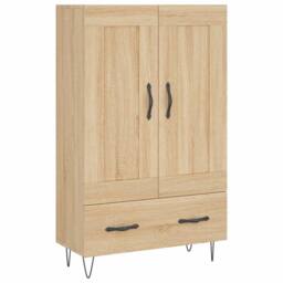 Berkfield Home Highboard Sonoma Oak 69.5x31x115 cm Engineered Wood in Natural - thumbnail 2