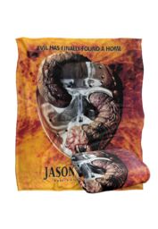 Friday the 13th Blanket, 152x127 cm Jason Goes to Hell Poster Silky Touch Super Soft Throw Blanket in White - thumbnail 2