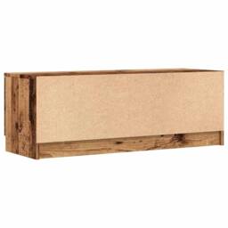 Berkfield Home TV Cabinet Old Wood 102x35x36.5 cm Engineered Wood in Brown - thumbnail 6