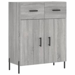 Berkfield Home Highboard Grey Sonoma 69.5x34x180 cm Engineered Wood - thumbnail 7