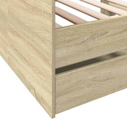 Berkfield Home Versatile Daybed with Drawers without Mattress Sonoma Oak 100x200 cm in Light Tan - thumbnail 7