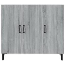 Berkfield Home Sideboard Grey Sonoma 90x34x80 cm Engineered Wood - Size: 90 x 34 x 80 cm - thumbnail 5