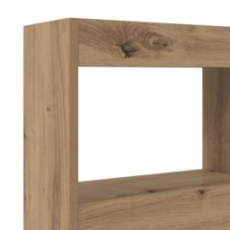Berkfield Home Artisan Oak Headboard Artisan oak Engineered wood 120 x 17 x 102 cm in Brown - thumbnail 9