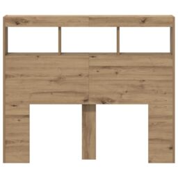 Berkfield Home Artisan Oak Headboard Artisan oak Engineered wood 120 x 17 x 102 cm in Brown - thumbnail 6