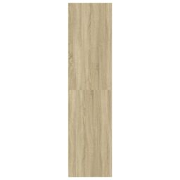 Berkfield Home Wardrobe Sonoma Oak 80x50x200 cm Engineered Wood in Brown - Size: 80 x 50 x 200 cm - thumbnail 5