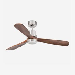 Netlighting Lantau Large Led Matt Nickel Ceiling Fan With DC Motor 15W 3000K 6 Speed in Grey - thumbnail 2