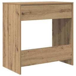 Berkfield Home Computer Desk Artisan Oak Engineered Wood Standard Simple in Brown - thumbnail 8