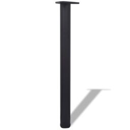 Berkfield Home 4 Height Adjustable Table Legs Black 710 mm - thumbnail 2
