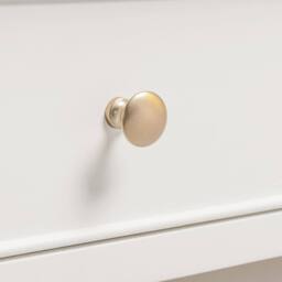 FurnitureboxUK Belle 2 Drawer Solid Oak Wood & Cream Console Table - thumbnail 6
