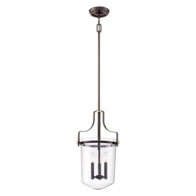 Loops 3 Bulb Ceiling Pendant Light Fitting Western Bronze LED E14 40W Bulb