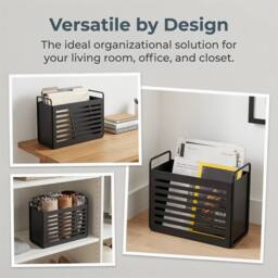 Havendro Black Metal Magazine & File Holder - thumbnail 3