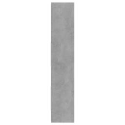 Berkfield Home Book Cabinet Concrete Grey 40x35x180 cm Engineered Wood - Size: 40 x 35 x 180 cm - thumbnail 4