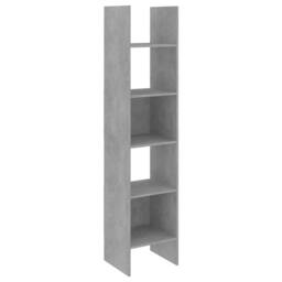 Berkfield Home Book Cabinet Concrete Grey 40x35x180 cm Engineered Wood - Size: 40 x 35 x 180 cm - thumbnail 2