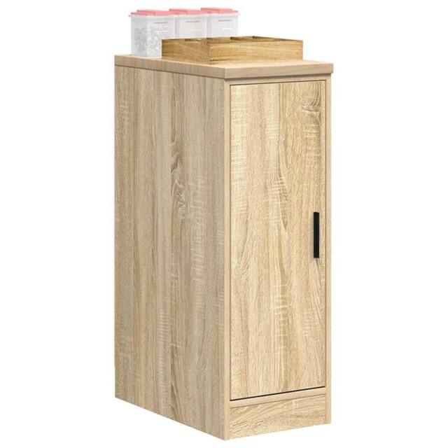 Berkfield Home Garage Storage Cabinet Sonoma Oak 30x51x85 cm Solid Wood Pine in Brown - Size: 30 x 51 x 85 cm - image 1