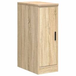Berkfield Home Garage Storage Cabinet Sonoma Oak 30x51x85 cm Solid Wood Pine in Brown - Size: 30 x 51 x 85 cm - thumbnail 2