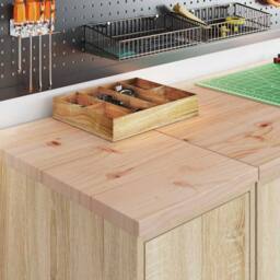 Berkfield Home Garage Storage Cabinet Sonoma Oak 30x51x85 cm Solid Wood Pine in Brown - Size: 30 x 51 x 85 cm - thumbnail 4