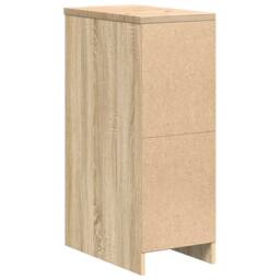 Berkfield Home Garage Storage Cabinet Sonoma Oak 30x51x85 cm Solid Wood Pine in Brown - Size: 30 x 51 x 85 cm - thumbnail 8