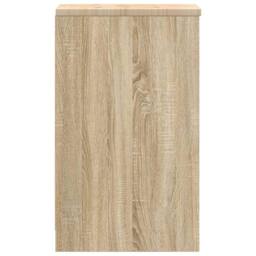 Berkfield Home Garage Storage Cabinet Sonoma Oak 30x51x85 cm Solid Wood Pine in Brown - Size: 30 x 51 x 85 cm - thumbnail 7