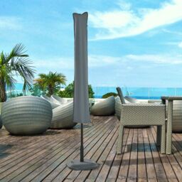 OUTSUNNY Parasol Cover, Patio Cantilever Cover, Banana Umbrella Cover in Grey - thumbnail 1