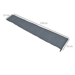 OUTSUNNY Parasol Cover, Patio Cantilever Cover, Banana Umbrella Cover in Grey - thumbnail 3