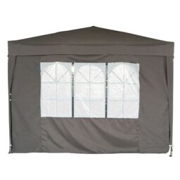 Charles Bentley 3 x 3m Pop Up Gazebo With 4 Sides with Carry Bag - Grey - thumbnail 5