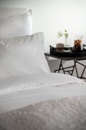 Soak&Sleep White 400TC Egyptian Cotton Flat Sheet - Size: Super King Flat - thumbnail 2