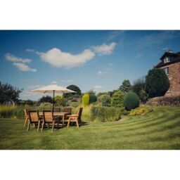 Churnet Valley Garden Furniture Ltd Valley 6 Seater 6XC Set - Min. Assembly Required - Set of Cushions Inc in Brown - thumbnail 5