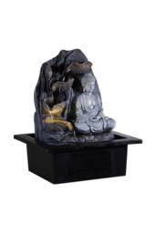 H&O Direct Tabletop Water Fountain Buddha Decor in Grey - thumbnail 4