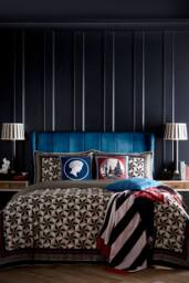 Laurence Llewelyn-Bowen 'Hero' 100% Cotton Duvet Cover Set - Size: Double - thumbnail 5