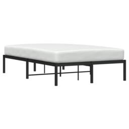 Berkfield Home Metal Bed Frame Black 120x190 cm Small Double - thumbnail 3