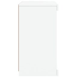 Berkfield Home Sideboard with LED Lights White 41x37x67 cm - Size: 41 x 37 x 67 cm - thumbnail 7