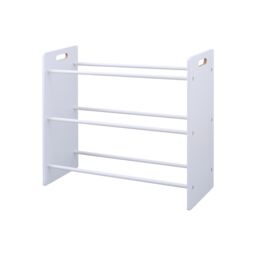 Xample 3 Tier Kids Children Toy Shelf Storage Organizer Unit W/ 9 Bins in White - thumbnail 5